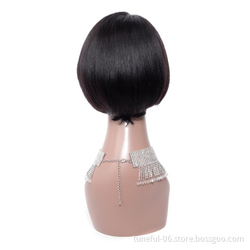 Tuneful low Price Brazilian Hair Wig Short  Lace Cuticle Aligned Hair Mink mama Wigs Front Lace Wig For Black Women